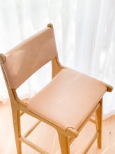 Load image into Gallery viewer, LOLA TEAK & LEATHER BAR CHAIR- Pre Order ETA late May