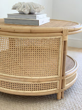 Load image into Gallery viewer, PALOMA ROUND RATTAN  COFFEE TABLE