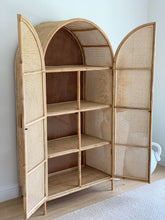 Load image into Gallery viewer, PALOMA ARCHED RATTAN CUPBOARD- Pre Order ETA late May