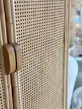 Load image into Gallery viewer, PALOMA ARCHED RATTAN CUPBOARD- Pre Order ETA late May