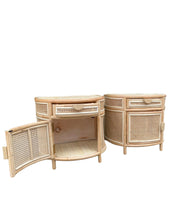 Load image into Gallery viewer, PALOMA ARCHED RATTAN SIDETABLE
