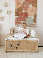 Load image into Gallery viewer, RATTAN DAISY TOY BOX- Pre Order ETA late May
