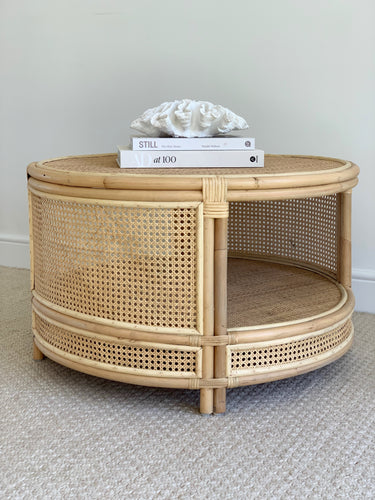 PALOMA ROUND RATTAN  COFFEE TABLE