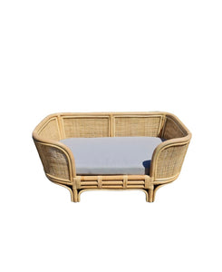 HUSK RATTAN DOG BED